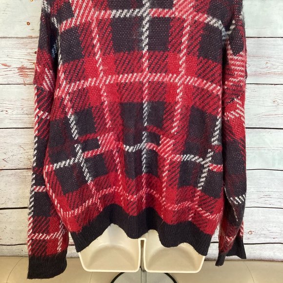 Oversized Plaid Sweater | Plus Size XXL - Picture 4 of 8